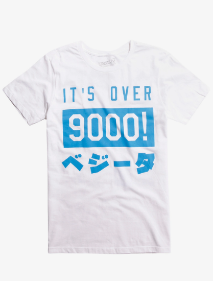 vegeta over 9000 shirt